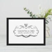 PixDezines DIYカラー/新しいスクロール 招待状 (スタンド正面)