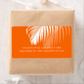 PixDezines DIYカラー！白いヤシの葉 ラベル (インサイチュ)