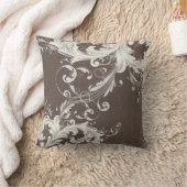 PixDezines DIYカラー/調整可能なクリームスワール クッション (ブランケット)