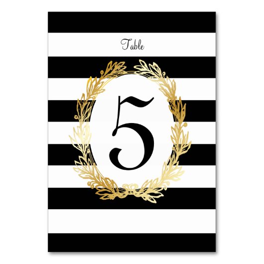 PixDezines DIYカラー/金ゴールドOliveブランチ/テーブル番号 テーブルナンバー (裏面)