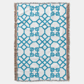 PixDezines DIYカラー/Chinoise trellis スローブランケット (正面縦)