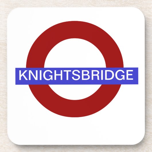 PixDezines DIYテキスト/アンダグラウンド.knightsbridge コースター (正面)