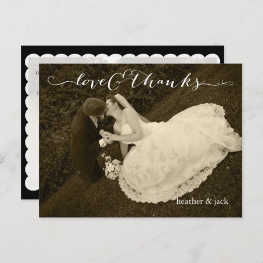 PixDezines DIYフォト感謝していユーズ ポストカード (正面/裏面)