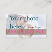 PixDezines DIYフォト+フォント 名刺 (正面)