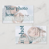 PixDezines DIYフォト+フォント 名刺 (正面/裏面)