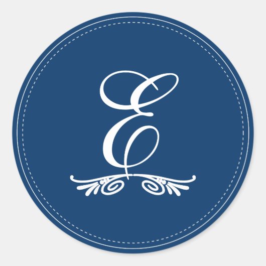 PixDezines DIYモノグラム+DIYカラー/デコスクロール ラウンドシール (正面)