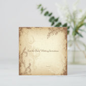 PixDezines DIYヴィンテージ+フローラ セーブザデート (スタンド正面)