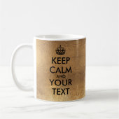 PixDezines DIY保Calm/フェイク金ゴールド/DIYカラー コーヒーマグカップ (左)