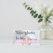 PixDezines DIY写真+フォント 名刺 (スタンド正面)