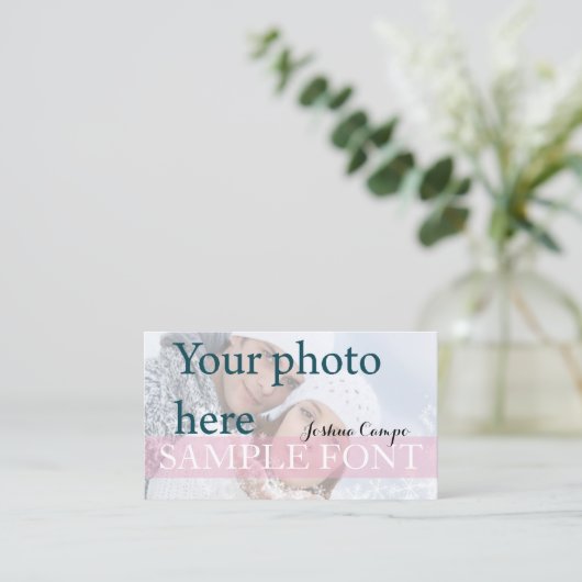 PixDezines DIY写真+フォント 名刺 (スタンド正面)