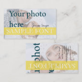 PixDezines DIY写真+フォント 名刺 (正面/裏面)