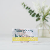PixDezines DIY写真+フォント 名刺 (スタンド正面)