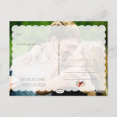 PixDezines DIY写真love+感謝してい/金ゴールド+script ポストカード (裏面)