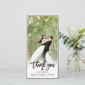 PixDezines DIY背景感謝してい/あなた結婚の写真 サンキューカード (スタンド正面)