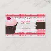 PixDezines diy背景/カップケーキ+プレイド 名刺 (裏面)