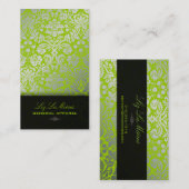 PixDezines diy背景/デシリーヴィンテージダマスク 名刺 (正面/裏面)