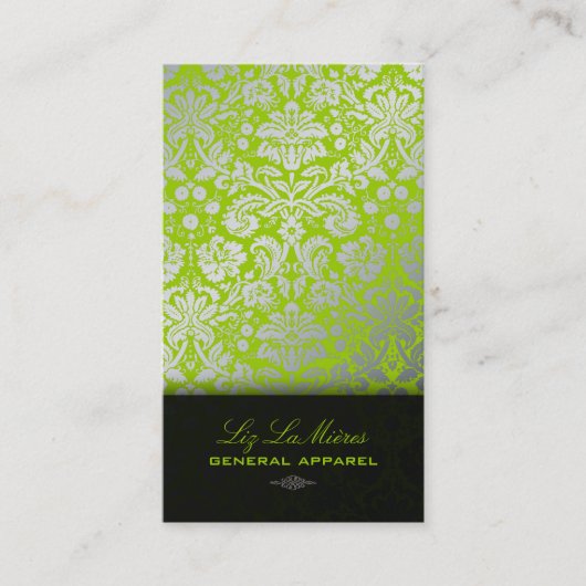 PixDezines diy背景/デシリーヴィンテージダマスク 名刺 (正面)