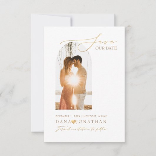 PixDezines DIY カラー アーチ フレーム セーブザデート (正面)