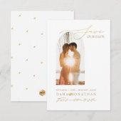 PixDezines DIY カラー アーチ フレーム セーブザデート (正面/裏面)