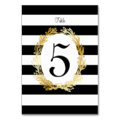 PixDezines DIY カラー/ゴールド オリーブの枝/テーブルナンバー テーブルナンバー (正面)