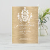 PixDezines DIY カラー/シャンデリア/お祝いの日 セーブザデート (スタンド正面)