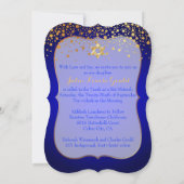 PixDezines DIY カラー/スパークル バット・ミッツヴァー 招待状 (裏面)