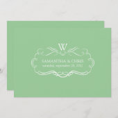 PixDezines DIY カラー / ヌーベル スクロール 招待状 (正面/裏面)