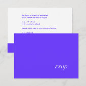 PixDezines DIY カラー+フォント/ RSVP テンプレート/パープル (正面/裏面)