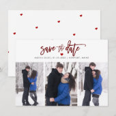 PixDezines DIY カラー モダン ブラシ スクリプト セーブザデート (正面/裏面)