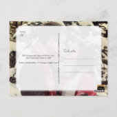 PixDezines DIY カラー / Save our Date / カリグラフィー ポストカード (裏面)