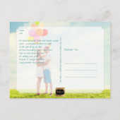 PixDezines DIY カラー Save the Date 案内ポストカード (裏面)