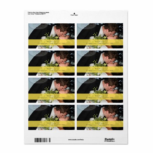 PixDezines DIY フォト アドレス ラベル (フルシート)