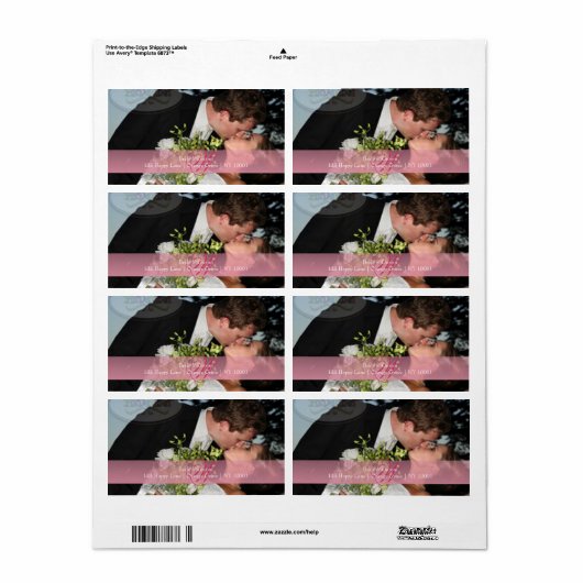 PixDezines DIY フォト アドレス ラベル (フルシート)