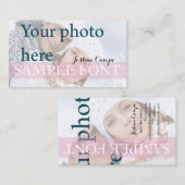 PixDezines DIY フォト+フォント 名刺 (正面/裏面)