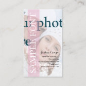 PixDezines DIY フォト+フォント 名刺 (裏面)