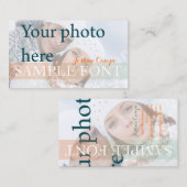 PixDezines DIY フォト+フォント 名刺 (正面/裏面)