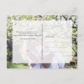 PixDezines DIY/日付/赤面紙吹雪の保存 ポストカード (裏面)