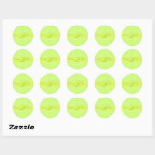 PixDezines DIY 水玉模様/ライムグリーン ラウンドシール (シート)