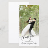 PixDezines DIY 背景/感謝の結婚写真 サンキューカード (正面/裏面)