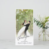 PixDezines DIY 背景/感謝の結婚写真 サンキューカード (スタンド正面)