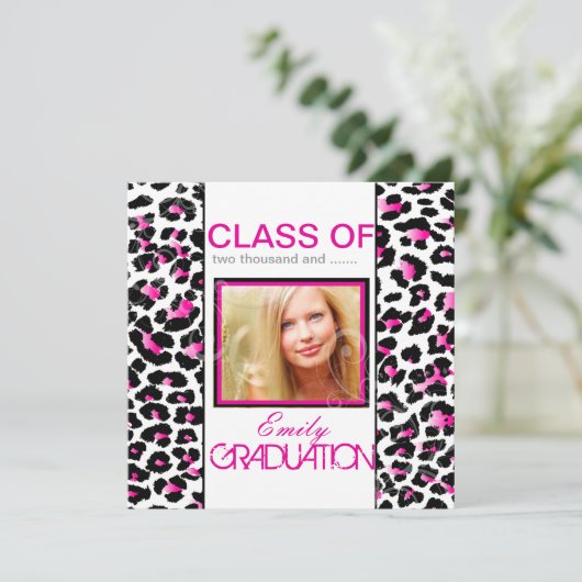 PixDezines diy 2012 grasial, cheetah 招待状 (スタンド正面)