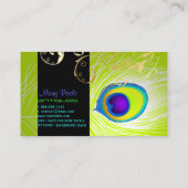 PixDezines diy background/peacock+filigree 名刺 (裏面)