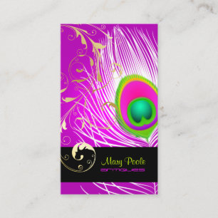PixDezines diy background/peacock+filigree 名刺