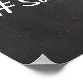 PixDezines DIY Chalkboard/Instagramサイン ポスター (角)