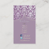 PixDezines diy color, flora damask 名刺 (裏面)