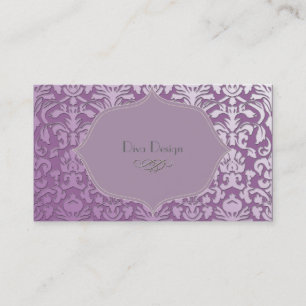 PixDezines diy color, flora damask 名刺