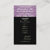 PixDezines diy color, flora damask 名刺 (裏面)