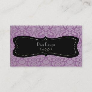 PixDezines diy color, flora damask 名刺