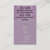 PixDezines diy color, flora damask 名刺 (裏面)