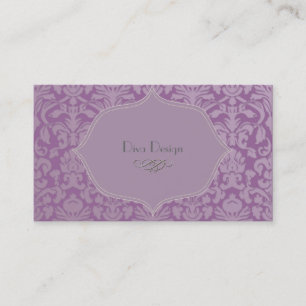 PixDezines diy color, flora damask 名刺